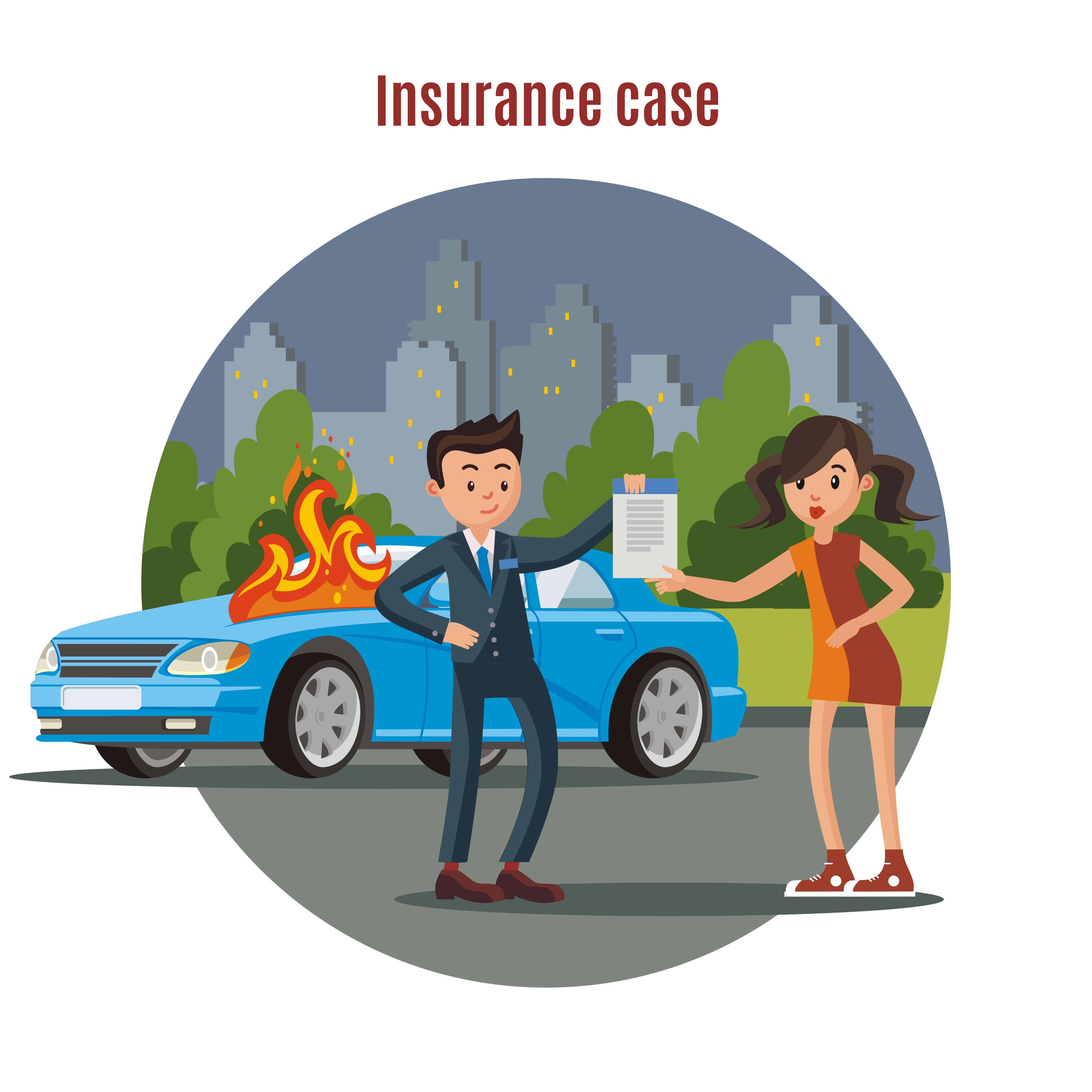 colorful car insurance template
